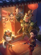 Today is New Year's Eve! In Chinatown, it looks like the King of Masks is handing out New Year's gifts! If you want children, please come to Shishiro! The Lunar New Year event has been updated and is finally reaching its climax! Don't forget the progress of the daily event scenario and the fireworks show! (Twitter)