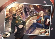 "Dear Detectives! The 4th anniversary party will not be at its full swing without you there! Double the joy and join us! Amazing artwork by @Rozel_mages" (Twitter)