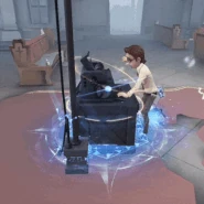 Seal of Infamy effect while decoding a cipher machine after obtaining the maximum decoding buff.