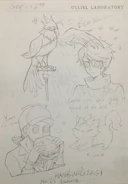 SilentRebelSketchPage.jpg (486 KB) "Noir" in Gatto's sketch page in The Silent Rebel Package