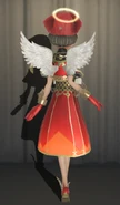 Flaming Angel In-Game Model Back View
