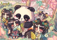 NationalDayPandaDay5.jpg (1.13 MB) Chinese National Day (国庆节) Panda Day 5 Artwork (Weibo)
