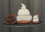 Back view of the dish