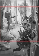 Red Riding Hood and Quiver Poster Concept Art by 陈阿凸TUTU