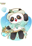 "With a bright smile, Wu Wu brings you the fresh mint and lemon scent of summer~ Hey, do you want a drink too?" - WuWu Manor Universe Sea Salt Mocktail (Weibo)