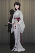 Sae Kurosawa In-Game Model Front View.