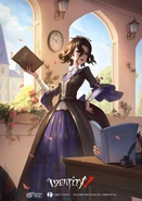 "As the dormitory supervisor, her poised demeanor conceals a razor-sharp intellect. Decode the lexicon of power with this walking paradox of grace." - "Feather Fan" Poster (Twitter)