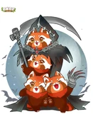 "Deep and handsome black robe, mysterious bone mask, long claws with fog special effects... Hey! Are you trembling because you were frightened by the Four Treasures?" - WuWu Manor Universe Soul Emissary (Weibo)