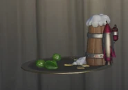 Back view of the dish