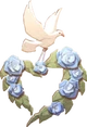 DoveWithBlueRoses