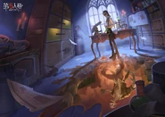 "What encourages us to conduct research? It's greed. The greed for knowledge." - 2023 Evil Reptilian and Professor Chinese Character Day Artwork by AXxx (Weibo)