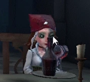 Female survivor drinking animation