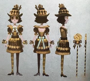 Golden Cake Cane Concept Art (Official Japanese Art Book)