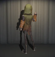 Mercenary Worn Clothes In-Game Model Back View