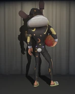 Sleeping Mr. Bunny In-Game Model Back View