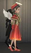 Flaming Angel In-Game Model Right-Side View