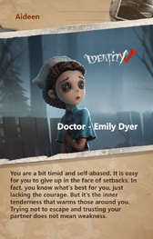 Identidade v emily dyer lydia cartões inspiração pacote jogo de