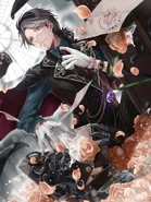 "Suave with a bed of roses!" - Global 3rd Anniversary Artwork by @sakuramochi_rg (Twitter)