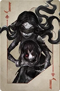 Yidhra's and her follower's card in Blackjack. They're the Jack of Hunters