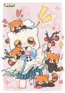 Chinese National Day (国庆节) Panda Day 7 Artwork (Weibo)
