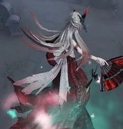 The special effect when in mid-air during spirit departure