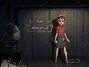 Bordeaux Red in the Appearance Menu with the original default pose in 2018