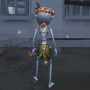 Accessory effect on the doll, back side.