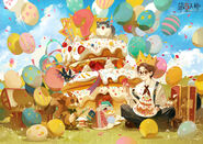 LuckyGuyBirthday2023CN.jpg (3.22 MB) "Let's enjoy this lucky cake together! Happy Birthday Lucky Guy!" - 2023 Lucky Guy Chinese Birthday Art (Weibo)