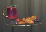 Front view of the dish