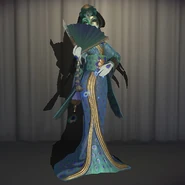 Green Peacock In-Game Model Front View
