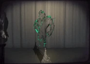 In Netherwalker's Entrance Animation, As a small statue.