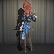 Clear Rationality In-Game Model Back View.