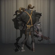 Rusty Yellow In-Game Model Back View