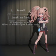 The disclaimer, stating that Junko's drinks are non-alcoholic