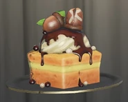 Front view of the dish