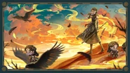 "Rise from the ashes at any cost. Naivety isn't the only thing that goes up in flames." - 2025 Chinese Birthday Art (Weibo)