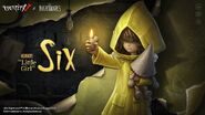 "Amidst swirling nightmares, a lone girl navigates her path. Beneath her yellow raincoat, lies not just vulnerability, but silent strength. Follow Six's footprint, looking for the first light of the entrance when exploring the world full of mysteries and danger." - Six Announcement Poster (Twitter)