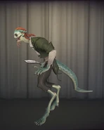 Evil Reptilian In-Game Model Left-Side View