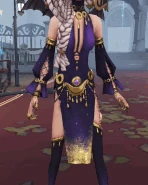 The costume's effects on the bottom of her dress