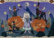 Halloween2024CN.jpg (4 MB) "The night is about to fall, so get ready for a night of madness!" - 2024 Halloween Chinese Artwork (Weibo)