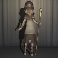 Worshipper In-Game Model Back View