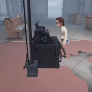 Seal of Infamy effect while beginning an interaction with a cipher machine.