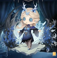 Frozen Butterfly Chibi Artwork with background (Weibo)