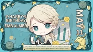 "We all wish for the absolute control of time... Aesop is the same as us and today is his birthday! Let's wish him a wonderful day!" - 2021 Embalmer Birthday Global Art (Twitter)