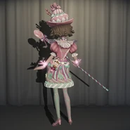 Ice Cream Cone as it appears in the Appearance Menu with its matching costume Pink Cake