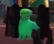 Appearance changes from the Mr. Turtle costume.