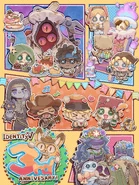 "Cute! Look at はちの字's wonderful Anniversary comic strip!" (Twitter)