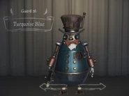 Turquoise Blue In-Game Model Front View.