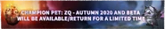 Autumn Event Champion Pets In-Game Banner