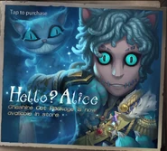 In-Game Poster of Cheshire Cat and Cat Tail